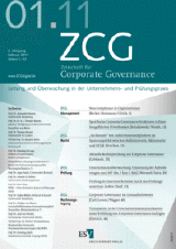 Zeitschrift für Corporate Governance (ZCG)
